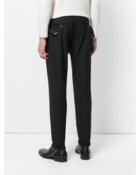 Pantalon en laine noir Les Hommes