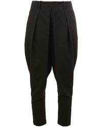 Pantalon en laine noir Masnada