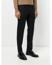 Pantalon en laine noir Pt01