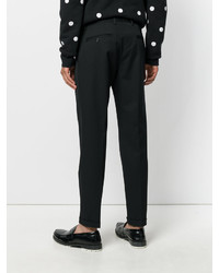 Pantalon en laine noir Dolce & Gabbana