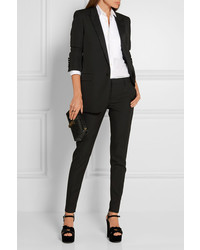 Pantalon en laine noir Saint Laurent