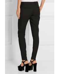 Pantalon en laine noir Saint Laurent