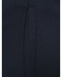 Pantalon en laine plissé bleu marine Joseph