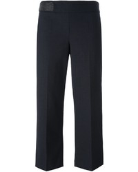 Pantalon en laine plissé noir Brunello Cucinelli