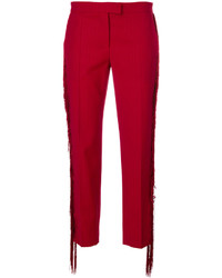 Pantalon en laine rouge Marco De Vincenzo