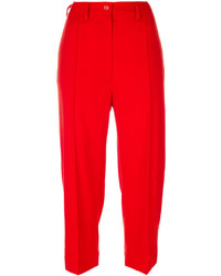 Pantalon en laine rouge MM6 MAISON MARGIELA