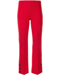 Pantalon en laine rouge Sonia Rykiel