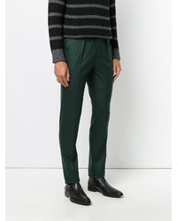 Pantalon en laine vert foncé Pt01