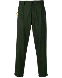 Pantalon en laine vert foncé Pt01