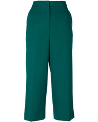 Pantalon en laine vert Rochas