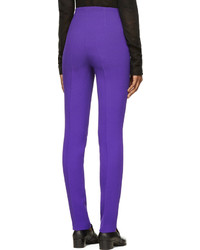 Pantalon en laine violet CNC Costume National
