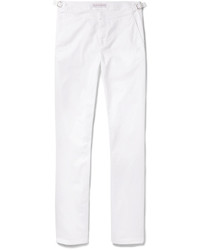 Pantalon en sergé blanc