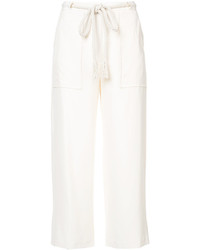 Pantalon en soie blanc Jenni Kayne