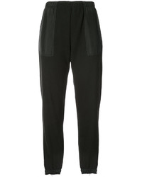 Pantalon en soie noir Raquel Allegra