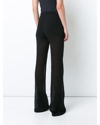 Pantalon en soie noir Vionnet