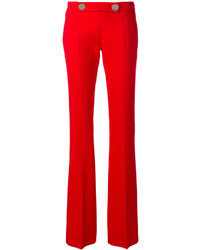 Pantalon en soie rouge Giambattista Valli