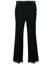 Pantalon en tricot noir MSGM