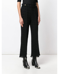 Pantalon en tricot noir MSGM