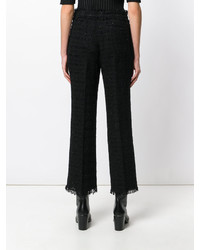 Pantalon en tricot noir MSGM