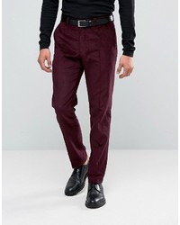 Pantalon en velours bordeaux