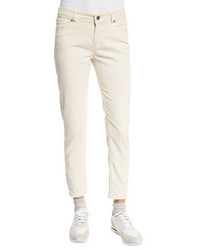 Pantalon en velours côtelé beige