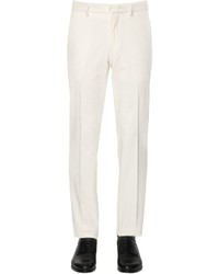 Pantalon en velours côtelé blanc