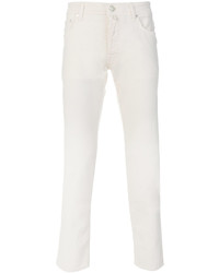 Pantalon en velours côtelé blanc Jacob Cohen