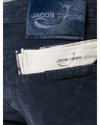 Pantalon en velours côtelé bleu marine Jacob Cohen