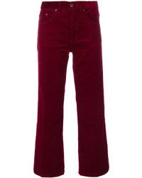 Pantalon en velours côtelé bordeaux Marc Jacobs