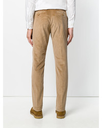 Pantalon en velours côtelé marron clair Etro