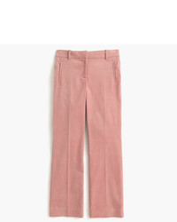 Pantalon en velours côtelé rose