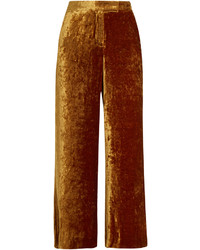 Pantalon en velours doré