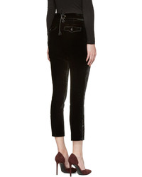 Pantalon en velours noir Dsquared2