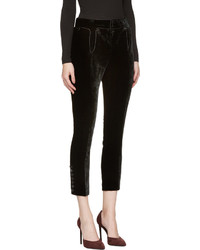 Pantalon en velours noir Dsquared2