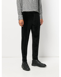 Pantalon en velours noir Ermanno Scervino