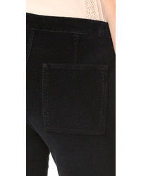 Pantalon en velours noir 3x1