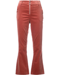 Pantalon en velours rouge Frame