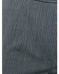 Pantalon flare à rayures verticales gris foncé John Galliano Vintage