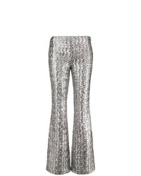 Pantalon flare argenté Michael Kors Collection