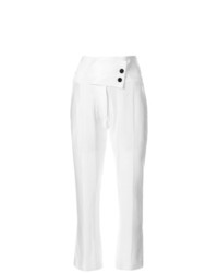 Pantalon flare blanc Ann Demeulemeester