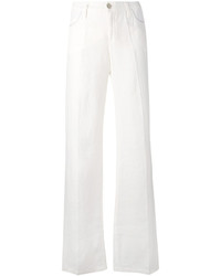 Pantalon flare blanc Armani Jeans