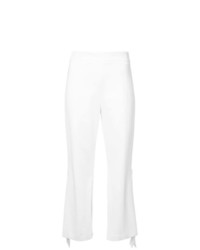 Pantalon flare blanc Cushnie