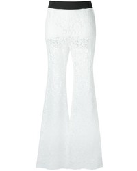 Pantalon flare blanc Dolce & Gabbana
