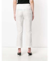 Pantalon flare blanc Ann Demeulemeester