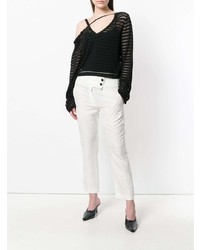 Pantalon flare blanc Ann Demeulemeester