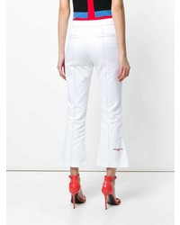 Pantalon flare blanc MSGM