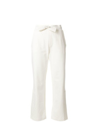 Pantalon flare blanc Moncler