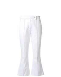 Pantalon flare blanc MSGM