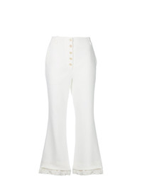 Pantalon flare blanc Proenza Schouler