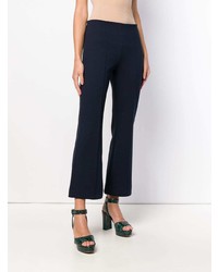 Pantalon flare bleu marine Sonia Rykiel